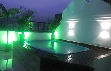 Imagem: O apartamento na cobertura possui 2 Dormitórios, 3 Banheiros