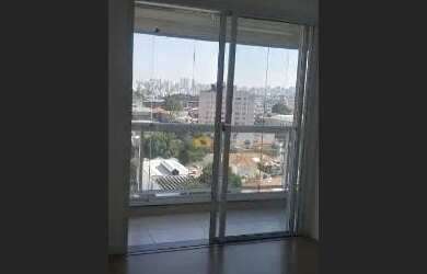 Imagem: O apartamento possui 1 Dormitório, 1 Banheiro, 1 Vaga na garagem