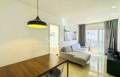 Imagem: O apartamento possui 1 Dormitório, 2 Banheiros, 1 Vaga na garagem