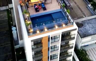 Imagem: O studio possui 1 Dormitório, 1 Banheiro, 1 Vaga na garagem