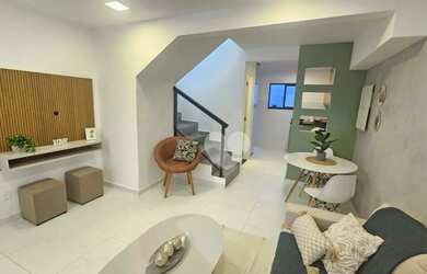 Imagem: A casa em condomínio possui 2 Dormitórios, 2 Banheiros, 1