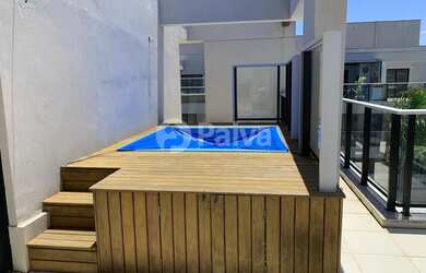 Imagem: O apartamento na cobertura possui 4 Dormitórios, 4 Banheiros