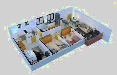 Imagem: O apartamento à venda possui 3 Dormitórios, 2 Banheiros, 2