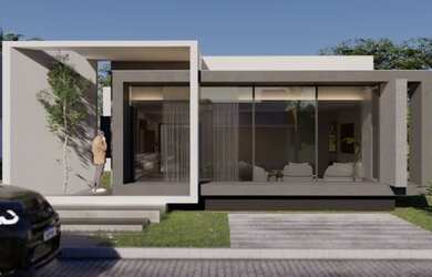 Imagem: A casa em condomínio possui 4 Dormitórios, 4 Banheiros, 2