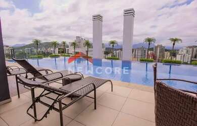 Imagem: O apartamento possui 1 Dormitório, 1 Banheiro, 1 Vaga na garagem