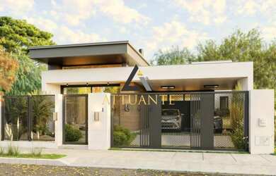 Imagem: A casa possui 3 Dormitórios, 2 Banheiros, 2 Vagas na garagem