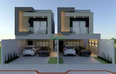 Imagem: A casa possui 3 Dormitórios, 3 Banheiros, 2 Vagas na garagem