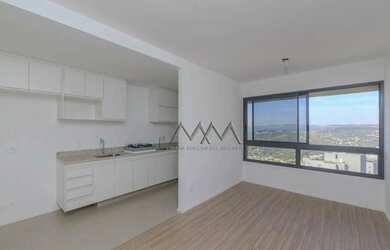 Imagem: O apartamento possui 1 Dormitório, 2 Banheiros, 1 Vaga na garagem