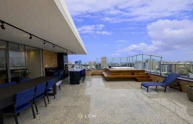 Imagem: O apartamento na cobertura possui 5 Dormitórios, 5 Banheiros