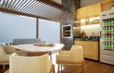 Imagem: A casa em condomínio possui 3 Dormitórios, 3 Banheiros, 2