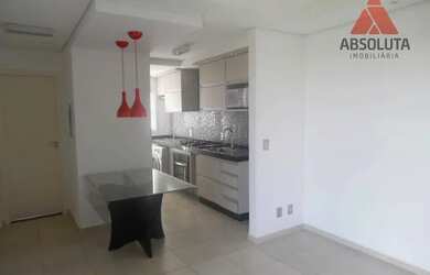 Imagem: O apartamento possui 1 Dormitório, 1 Banheiro, 1 Vaga na garagem