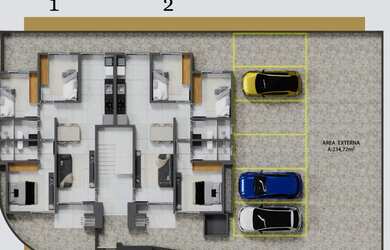 Imagem 2: Apartamento 3 Dormitórios com Suíte em Três Rios do Norte, Jaraguá do Sul Financiamento D