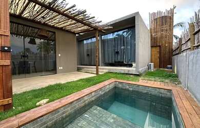 Imagem: A casa em condomínio possui 2 Dormitórios, 3 Banheiros, 1