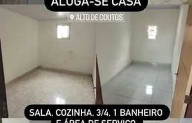 Imagem: A casa para alugar possui 3 Dormitórios e 1 Banheiro e está