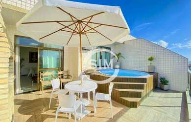 Imagem: O apartamento na cobertura possui 4 Dormitórios, 1 Banheiro