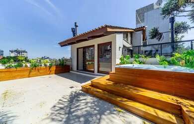 Imagem: O apartamento na cobertura possui 2 Dormitórios, 4 Banheiros