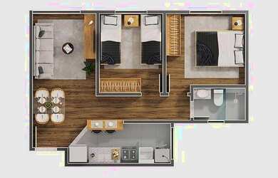 Imagem 10: Apartamento com 2 dormitórios à venda, 45 m² por R$ 174.900,00 - São...