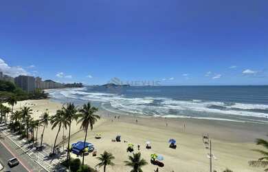 Imagem 4: Apartamento alto padrão reformado frente mar com varanda e lazer na Praia...