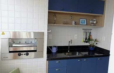 Imagem 9: Apartamento em Santos. Piscina, Churrasqueira, Imóvel mobiliadoeAr-condicionado