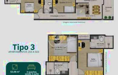 Imagem 7: Aptos de 2 quartos com elevador financiados codigo: 109403