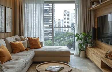 Imagem: O apartamento possui 1 Dormitório, 1 Banheiro, 33m² de Área