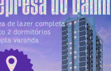 Imagem: O apartamento possui 2 Dormitórios, 1 Banheiro, 1 Vaga na garagem