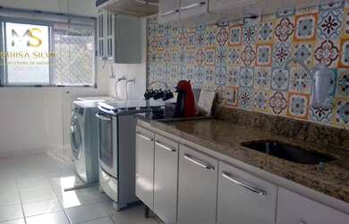 Imagem: O apartamento possui 2 Dormitórios, 1 Banheiro, 1 Vaga na garagem