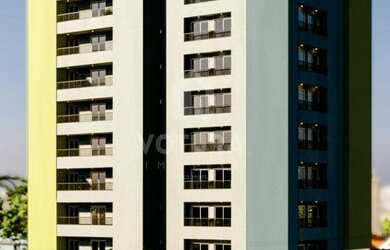 Imagem: O apartamento possui 1 Dormitório, 1 Banheiro, 2 Vagas na garagem