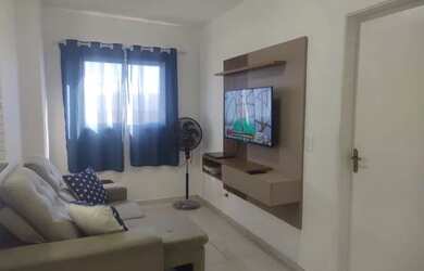 Imagem: O apartamento possui 1 Dormitório, 1 Banheiro, 1 Vaga na garagem