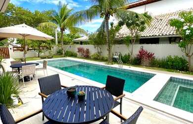 Imagem: A casa em condomínio possui 5 Dormitórios, 5 Banheiros, 4