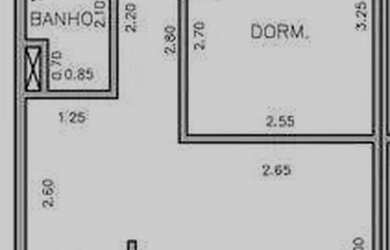 Imagem: O apartamento para alugar possui 2 Dormitórios, 1 Banheiro