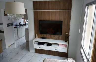 Imagem: O apartamento possui 2 Dormitórios, 1 Banheiro, 1 Vaga na garagem