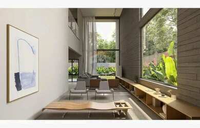 Imagem: A casa possui 4 Dormitórios, 5 Banheiros, 4 Vagas na garagem