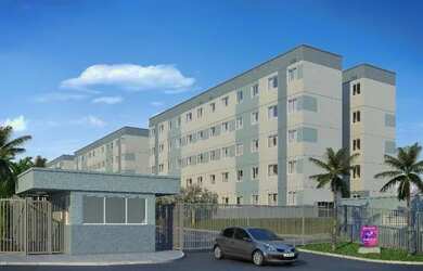 Imagem: O apartamento possui 2 Dormitórios, 1 Banheiro, 1 Vaga na garagem