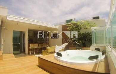 Imagem: O apartamento na cobertura possui 5 Dormitórios, 4 Banheiros