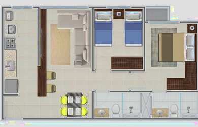 Imagem 5: Apartamento com 2 quartos no Residencial New Free Novo Mundo - Bairro...