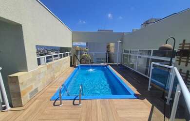 Imagem: O apartamento na cobertura possui 4 Dormitórios, 5 Banheiros