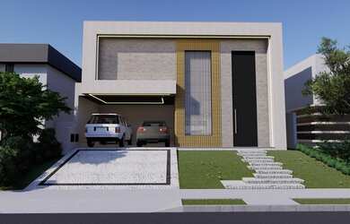 Imagem: A casa possui 3 Dormitórios, 4 Banheiros, 4 Vagas na garagem