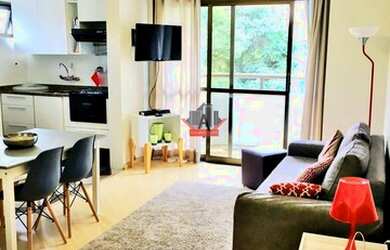 Imagem: O studio para alugar possui 1 Dormitório, 1 Banheiro, 1 Vaga