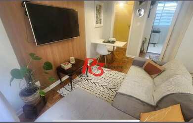 Imagem: O apartamento possui 1 Dormitório, 1 Banheiro, 1 Vaga na garagem