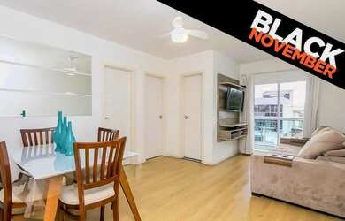 Imagem: O apartamento possui 2 Dormitórios, 1 Banheiro, 1 Vaga na garagem