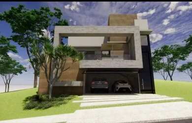 Imagem: A casa em condomínio possui 3 Dormitórios, 4 Banheiros, 4