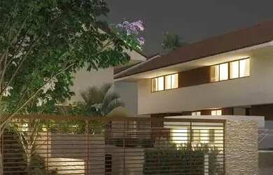 Imagem: A casa em condomínio possui 4 Dormitórios, 5 Banheiros, 4