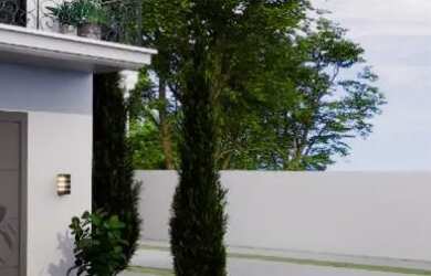 Imagem: A casa possui 3 Dormitórios, 3 Banheiros, 3 Vagas na garagem