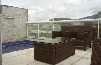 Imagem: O apartamento na cobertura possui 4 Dormitórios, 5 Banheiros