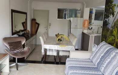 Imagem: O apartamento possui 1 Dormitório, 1 Banheiro, 1 Vaga na garagem