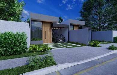 Imagem: A casa possui 3 Dormitórios, 2 Banheiros, 2 Vagas na garagem