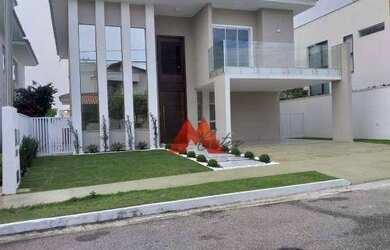 Imagem: A casa em condomínio possui 4 Dormitórios, 5 Banheiros, 3