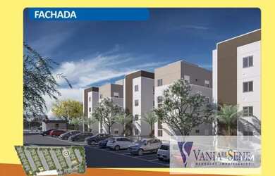 Imagem: O apartamento possui 2 Dormitórios, 1 Banheiro, 1 Vaga na garagem