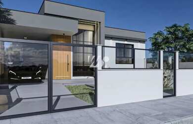 Imagem: A casa possui 3 Dormitórios, 2 Banheiros, 2 Vagas na garagem